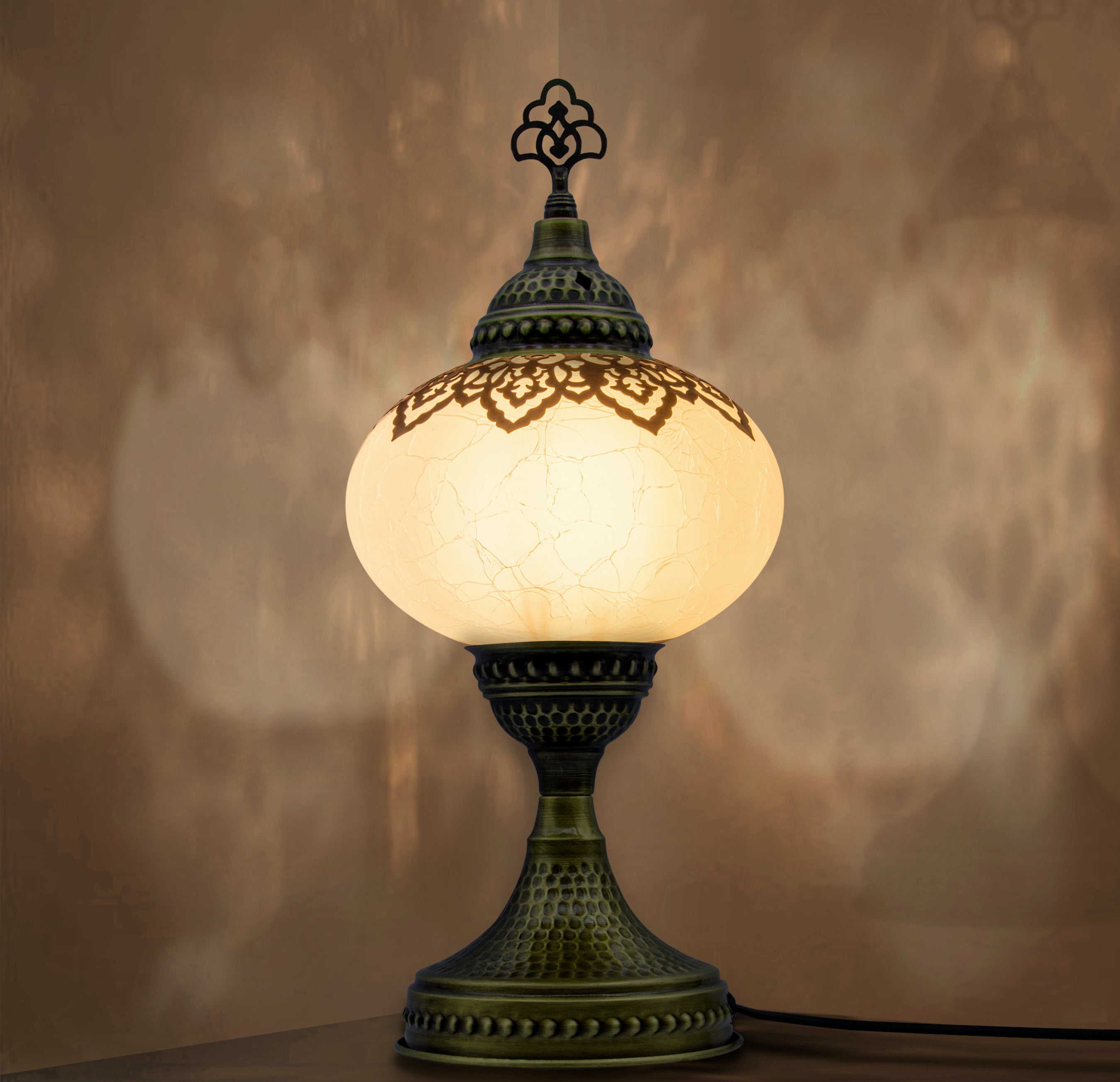 Handmade Turkish Mosaic Table Lamp – Colorful Boho Home Light