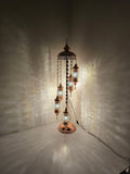 Copper Moroccan Floor Lamp – Handmade Turkish Boho Standing Light