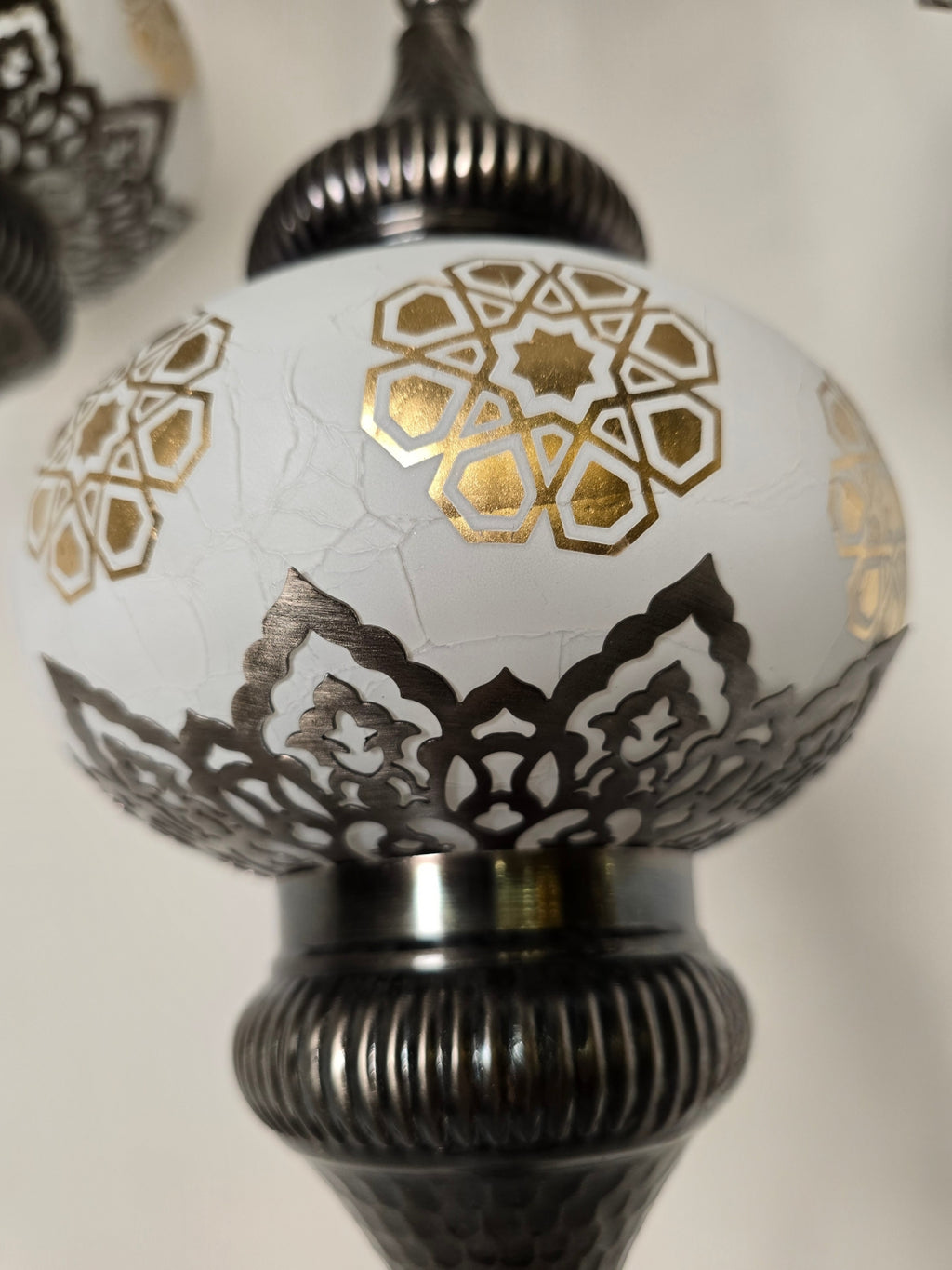 Turkish Mosaic Ceiling Light – 5 Globe Handmade Boho Hanging Lamp
