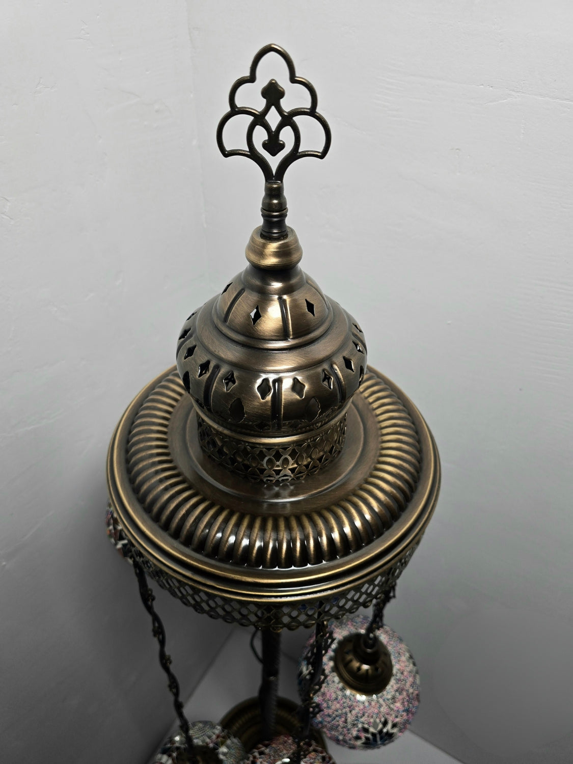 Turkish Mosaic Floor Lamp – Handmade Boho Standing Light