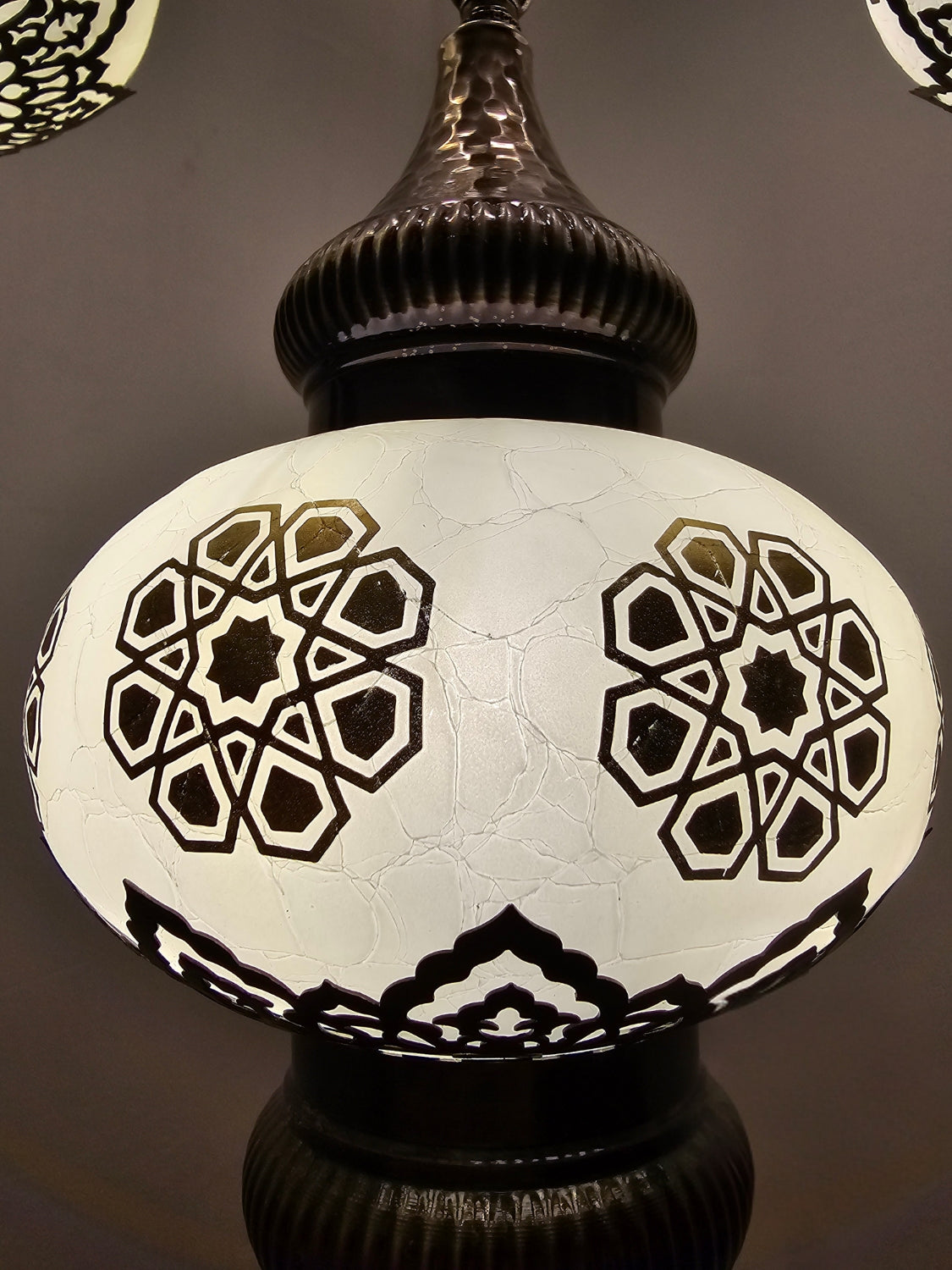 Turkish Mosaic Ceiling Light – 5 Globe Handmade Boho Hanging Lamp